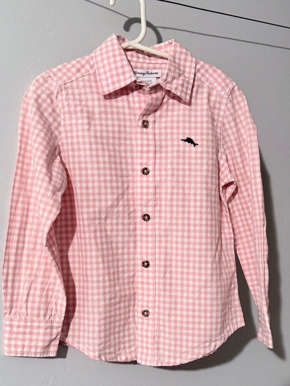 Tommy Bahama Kids Pink Gingham Button-Down Shirt